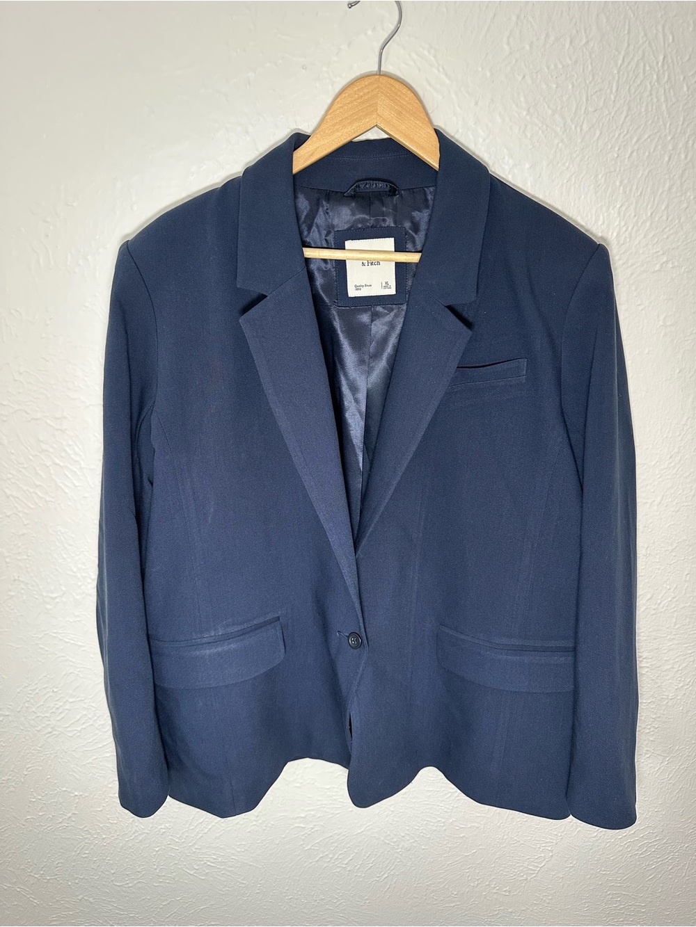 Abercrombie & Fitch Mens XL Navy Blazer Sport Coat Business Casual Jacket